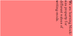 block-size length for vertical-rl writing mode